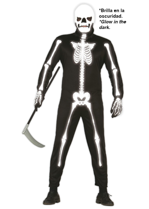 Disfraz de Esqueleto Glow in The Dark