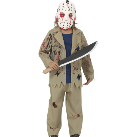 Disfraz de Jason Killer Marron Infantil