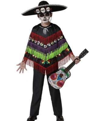 Disfraz de Catrino Poncho Infantil