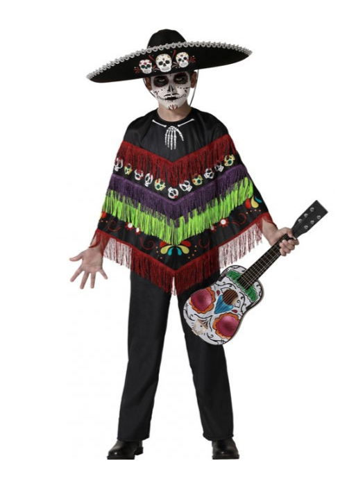 Disfraz de Catrino Poncho Infantil