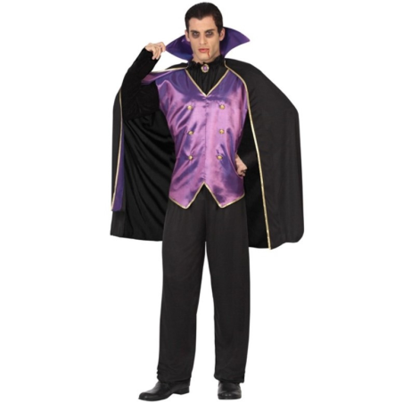 Disfraz de Vampiro Morado para Hombre - Disfraces Halloween Vampiros