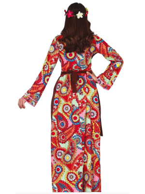 Disfraz de Hippie Flower Largo Chaleco