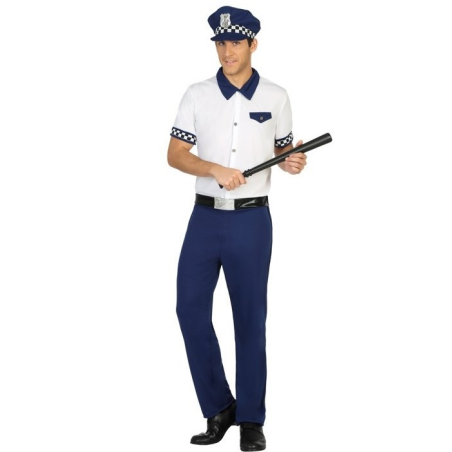Disfraz de Policia Blanco Hombre