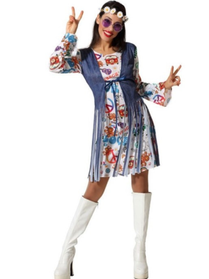 Vestit de Hippie Marró de les Dones