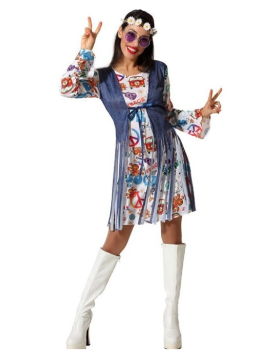Vestit de Hippie Marró de les Dones