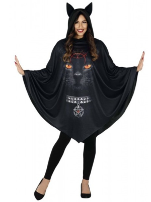 Disfraz de Gato Negro en Poncho
