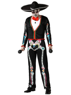 Disfraz de Poncho Catrina Mexicana