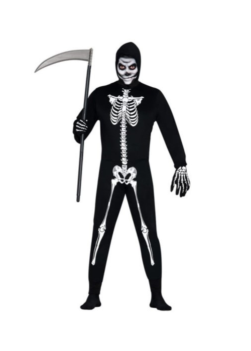 Disfraz de Esqueleto Tunica para Hombre - Disfraces Halloween Calaveras