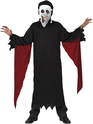 Disfraz de Asesino Scream Rojo Infantil