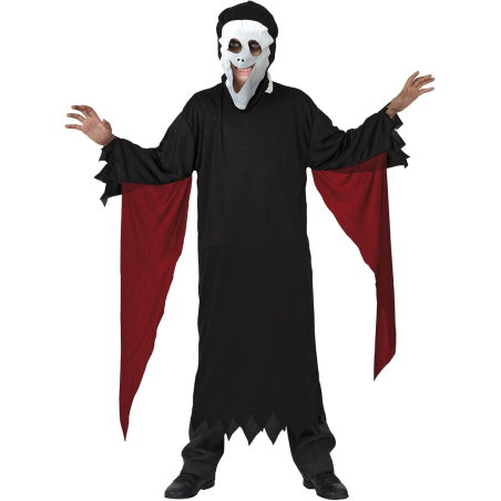 Disfraz de Asesino Scream Rojo Infantil
