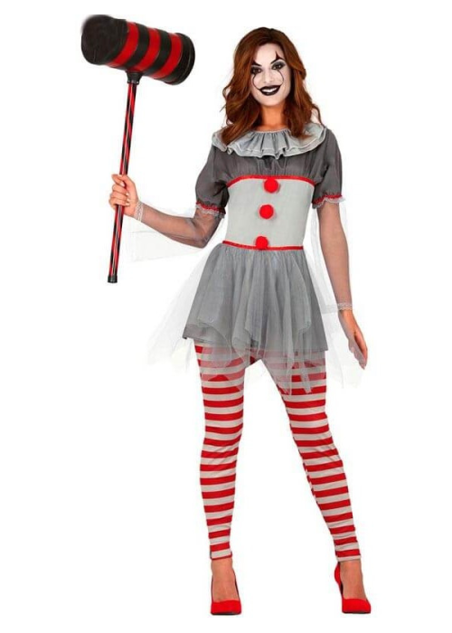 Disfraz De Payasa Asesina IT Mujer - Disfraces de Halloween Pennywise