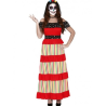Disfraz de Catrina Largo Rayas