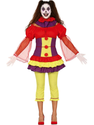 Disfraz De Payasa Asesina IT colores Mujer - Disfraces de Halloween Pennywise
