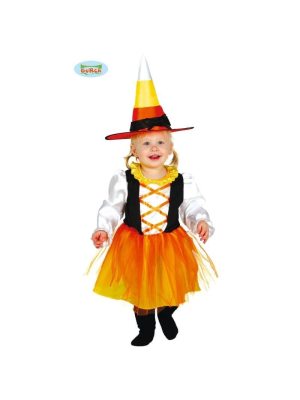 Disfraz de Bruja Naranja Bebe