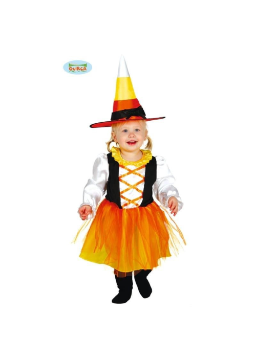 Disfraz de Bruja Naranja Bebe