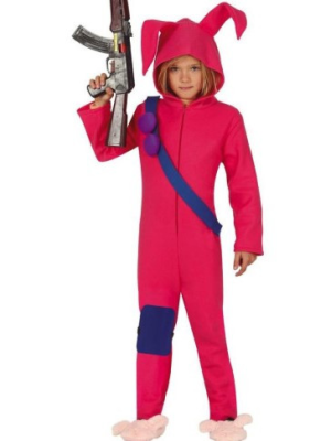 Disfraz de Conejo Rosa Asesino Pijama Infantil