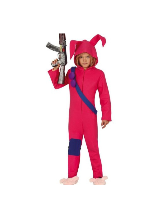 Disfraz de Conejo Rosa Asesino Pijama Infantil