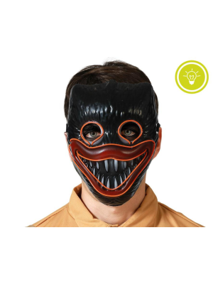 Mascara de Huggy Wuggy Negra Led