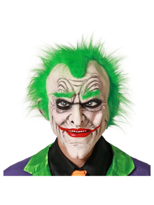 Mascara Payaso de Comic con Pelo