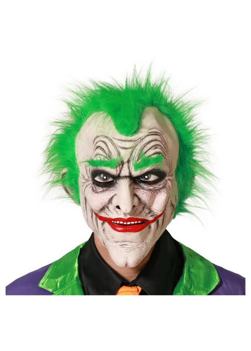 Mascara Payaso de Comic con Pelo
