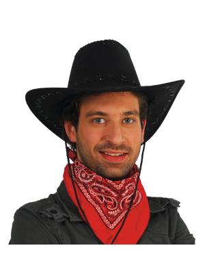 Sombrero Vaquero Tejano Negro - Complementos de Vaqueros