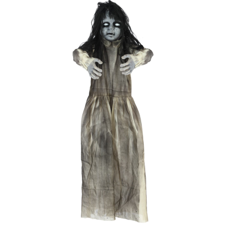 Muñeco Colgante Niña Fantasma Gris