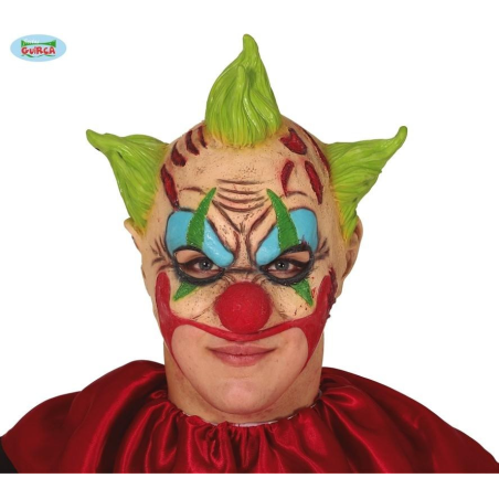 Mascara Payaso Verde sin Boca