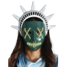 Mascara Estatua Libertad Led - Máscaras La Purga