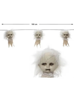 Guirnalda Cabezas Bebe Fantasma 153cm