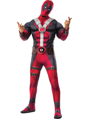 Disfraz Deadpool Deluxe Acolchado Adulto - Disfraces Superheroes