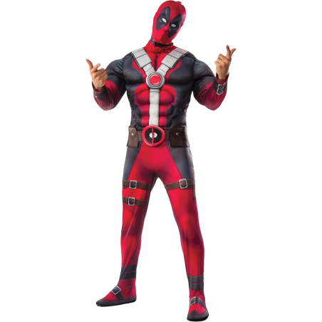 Disfraz Deadpool Deluxe Acolchado Adulto - Disfraces Superheroes