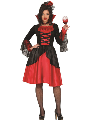 Disfraz de Vampiresa Roja Adulta - Disfraces Halloween Vampiros