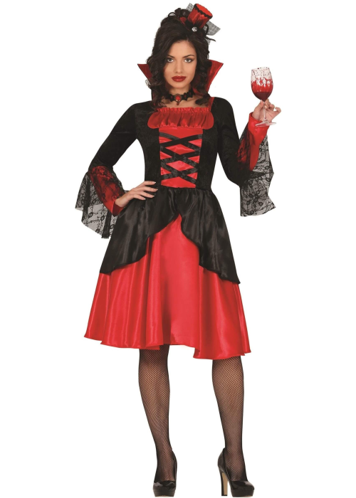 Disfraz de Vampiresa Roja Adulta - Disfraces Halloween Vampiros