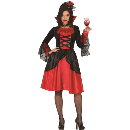 Disfraz de Vampiresa Roja para Mujer - Disfraces Halloween Vampiros