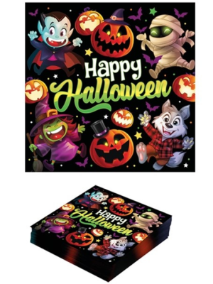 Servilletas Monstruitos - Decoración Halloween