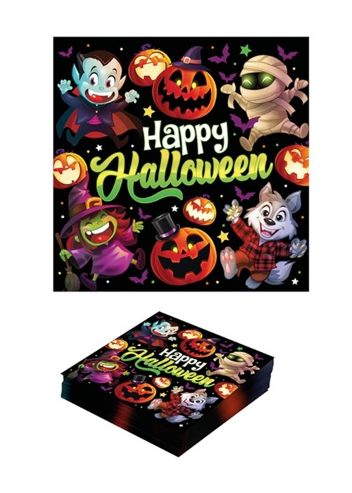 Servilletas Monstruitos - Decoración Halloween