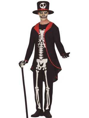Disfraz de Esqueleto Elegante Hombre - Disfraces Halloween Calaveras