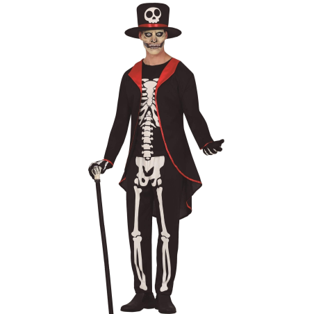 Disfraz de Esqueleto Elegante para Hombre - Disfraces Halloween Calaveras