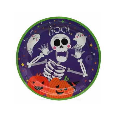 Plato con Forma de Calabaza 18cm 6 Unid