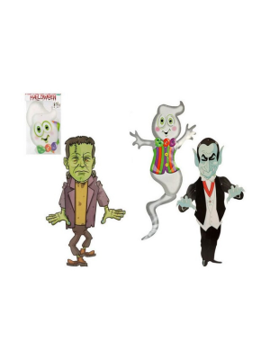 Silueta Halloween Colgante Carton 100cm