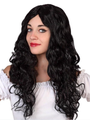 Wig Long Hair Wavy Red