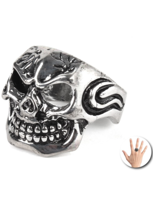 Anillo de Calavera Metal - Complementos Disfraces Halloween