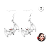 Pendientes de Murcielago Rojo - Complementos Disfraces Halloween