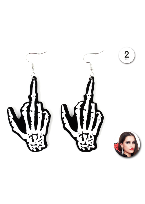 Pendientes de Mano Esqueleto - Complementos Disfraces Halloween