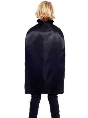 Capa Vampiro Negra Infantil 90cm - Complementos Halloween