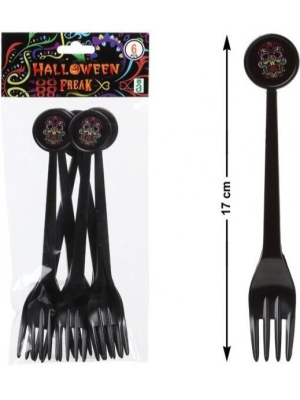 Tenedor calavera mejicana