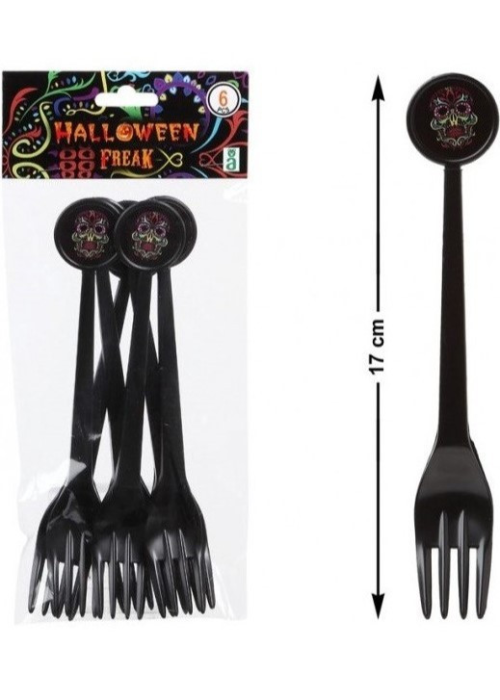 Tenedor calavera mejicana