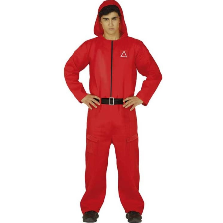 Disfraz de Buzo Gamer Rojo con Simbolo