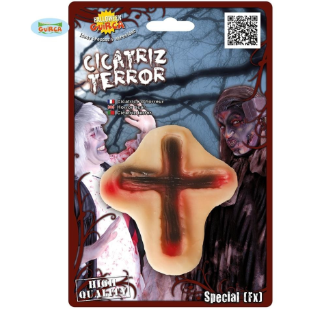 Cicatriz Cruz con adhesivo