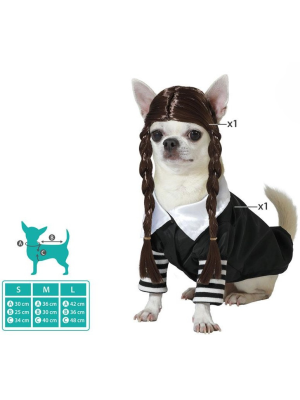 Disfraz de Miércoles para Perros - Disfraces Halloween Animales